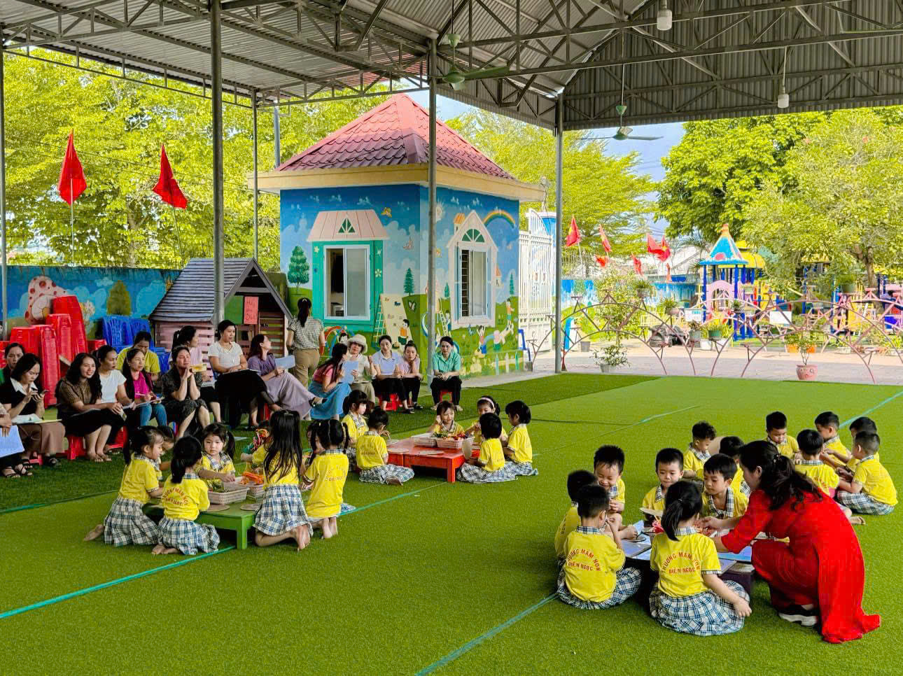 Sinh hoạt chuyên Môn Nghiên cứu theo bài học. Đề tài: Làm khuôn mặt bé