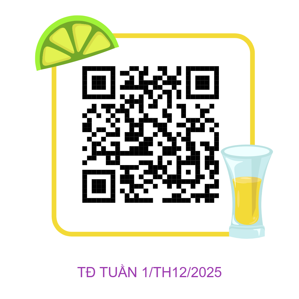 Thực đơn tuần 1 /tháng 12/2025